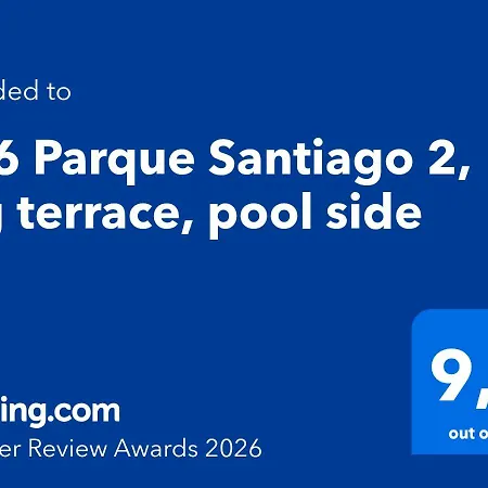 דירה 196 Parque Santiago 2, Big Terrace, Pool Side פלאייה דה לאס אמריקס